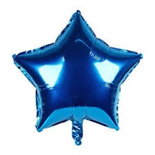 Blue Star Mylar Balloon